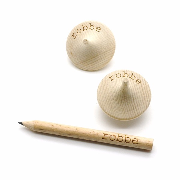 Wooden spinning top - 70% PEFC